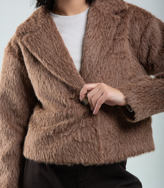 تصویر کت خز زنانه کد 509107 