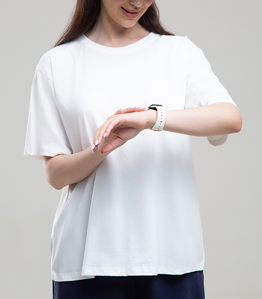 تیشرت پنبه یکرو بیسیک زنانه کد 702545