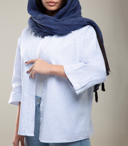 شومیز زنانه راه راه کد 701658 1