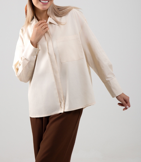 شومیززنانه یقه دار بیسیک کد 701613 1