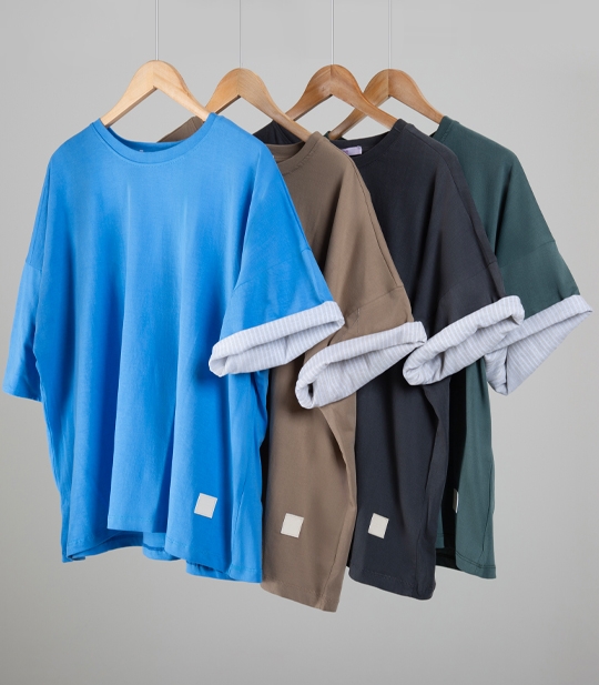 تیشرت زنانه یقه گرد کد 702466 1