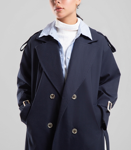 بارانی بلند زنانه کد 104013 1