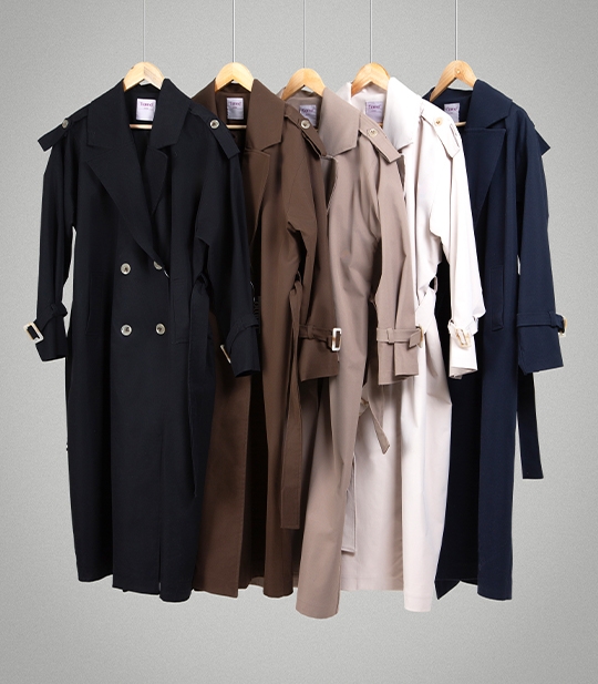 بارانی بلند زنانه کد 104013 1