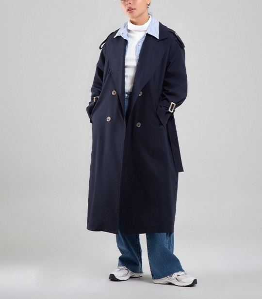 بارانی بلند زنانه کد 104013 1