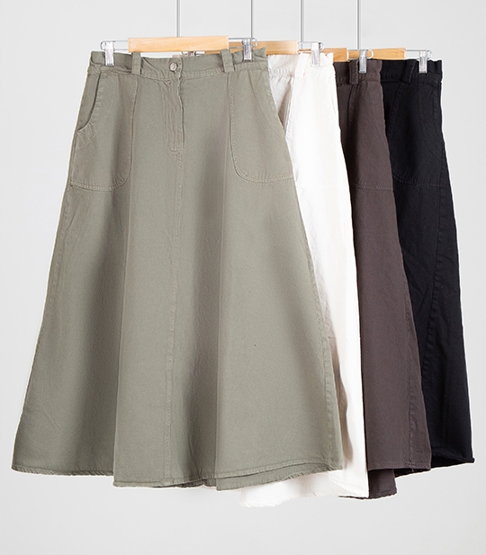 دامن کتان زنانه کد 402123 1