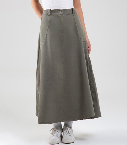 دامن کتان زنانه کد 402123 1