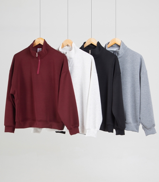 بلوز نیم زیپ زنانه کد 715227 1