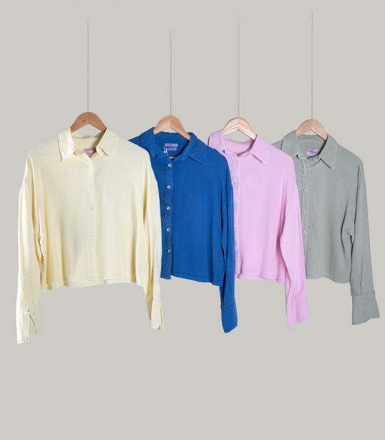 شومیز کراپ زنانه کد 711047 1