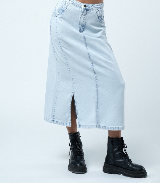 دامن جین زنانه کد 406011 1