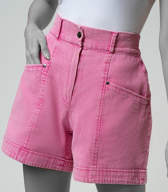 شلوارک کتان زنانه کد 308305 1