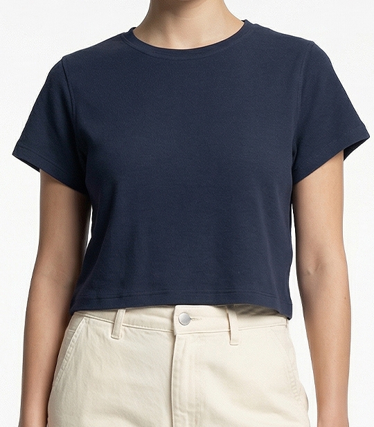 تیشرت کراپ زنانه کد 712125 1