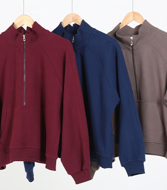 بلوز نیم زیپ زنانه کد 715218 1