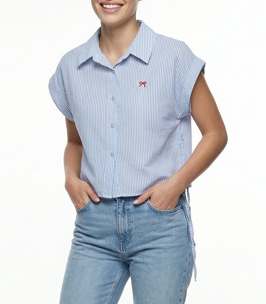 شومیز کراپ زنانه کد 711061 1