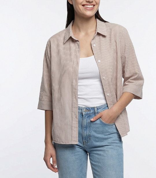 شومیز زنانه راه راه کد 701658 1