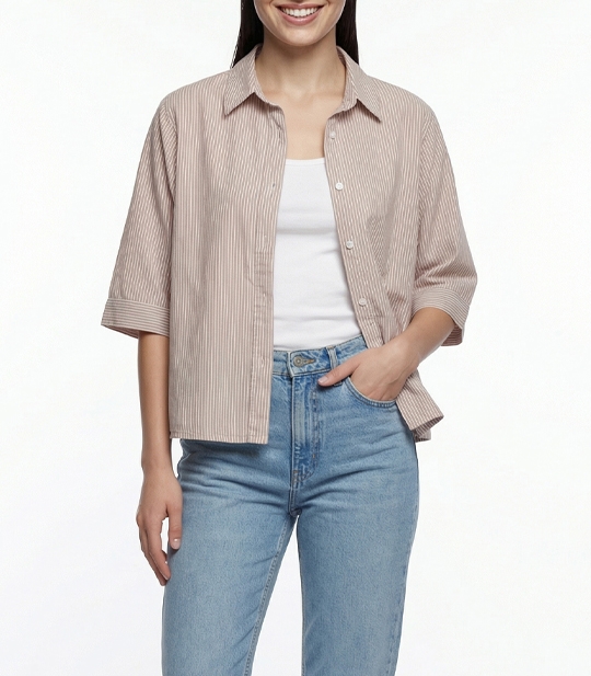 شومیز زنانه راه راه کد 701658 1