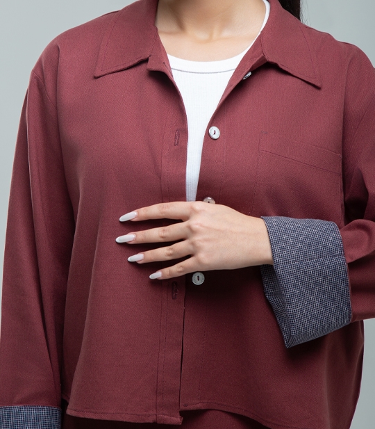 شومیز کراپ زنانه کد 711073 1