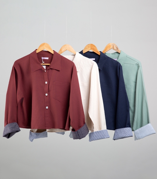 شومیز کراپ زنانه کد 711073 1