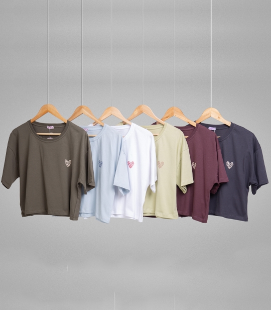 تیشرت کراپ زنانه کد 712129 1