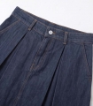 دامن جین پیلی دار تیره کد 406021 3