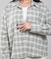 شومیز طرح چهارخانه کد 701710  3