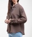 شومیز حریر خال خالی زنانه کد 701757 5