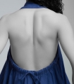 پیراهن لینن پشت باز زنانه کد 905114 3