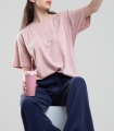 تیشرت پنبه یکرو زنانه کد 702523 2