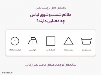 علائم شست‌وشوی لباس چه معنایی دارند؟ راهنمای کامل برچسب مراقبت از لباس