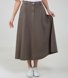 دامن کتان زنانه کد 402123