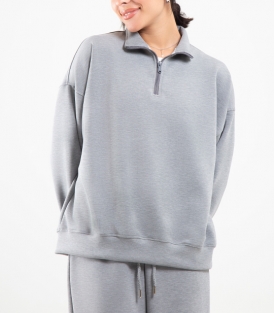 بلوز نیم زیپ زنانه کد 715227