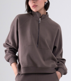 بلوز نیم زیپ زنانه کد 715218