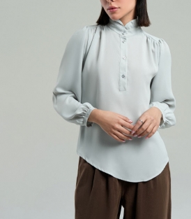 شومیز یقه ایستاده زنانه کد 701557