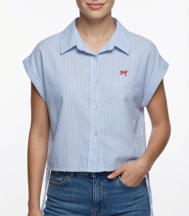 شومیز کراپ زنانه کد 711061