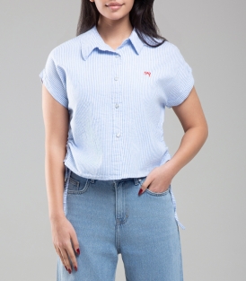 شومیز کراپ زنانه کد 711061