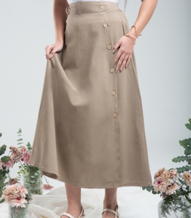 دامن لینن زنانه کد 402118
