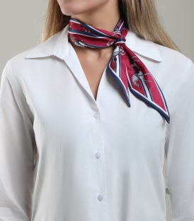 دستمال گردن ساتن نواری زنانه کد 105002 
