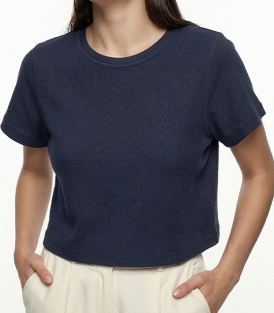 تیشرت کراپ زنانه کد 712125 1