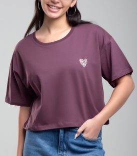 تیشرت کراپ زنانه کد 712129 1